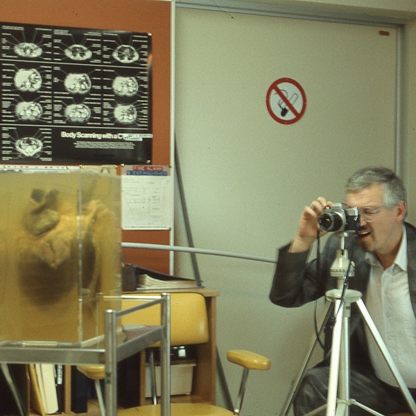 Portrait of artist Charles Anderson on site at 200 Gertrude Street, 1990. Courtesy of the Gertrude Archive.