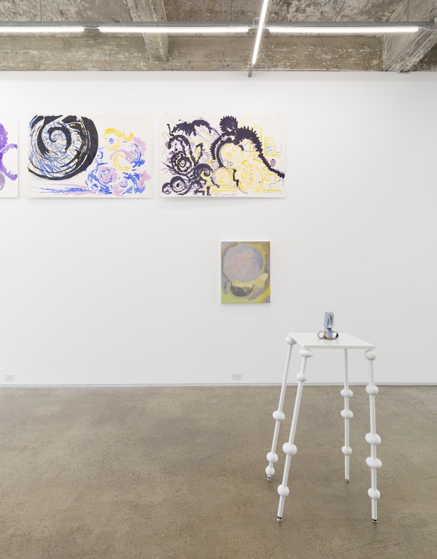 Installation view, Glasshouse Stonehouse 2025: Oh Chenaud!, Alex Pittendrigh and Michelle Ussher, Gertrude Glasshouse, Naarm Melbourne, 2025, photograph: Christian Capurro