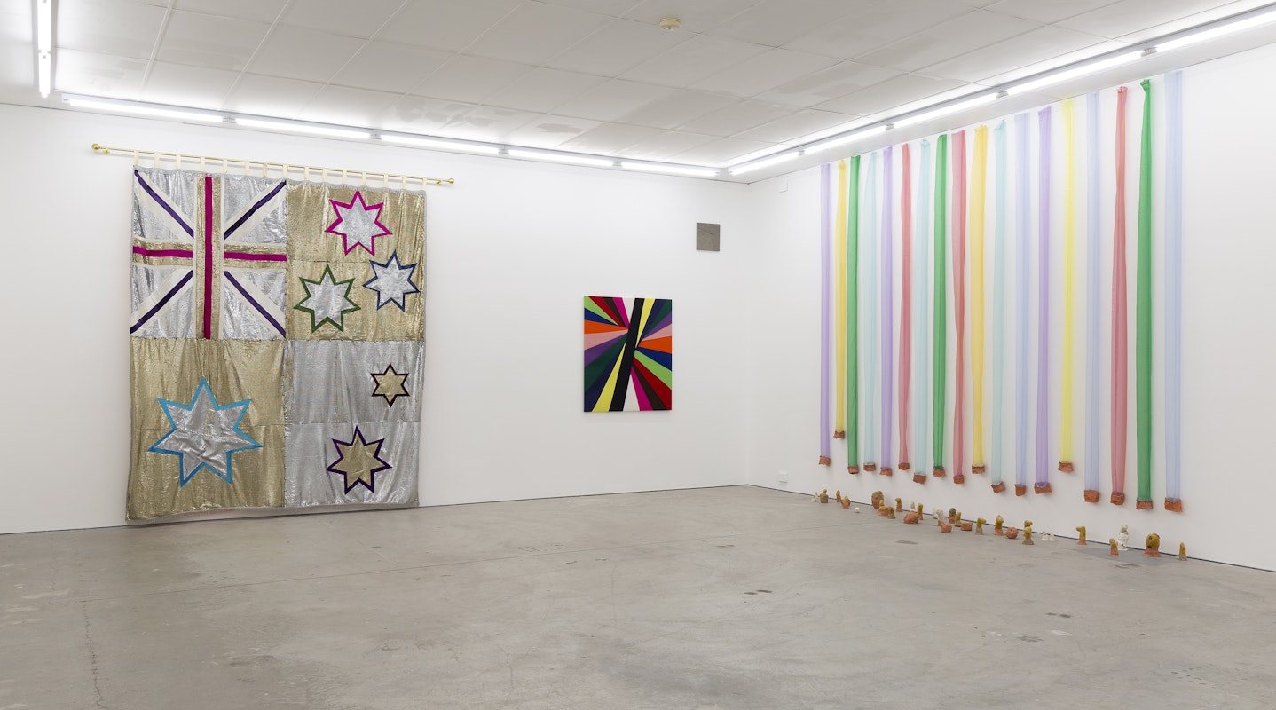Installation view, A Fictional Retrospective: Gertrude’s First Decade 1985–1995, Gertrude Contemporary, Naarm Melbourne, 2025, image courtesy and © the artists, photograph: Christian Capurro