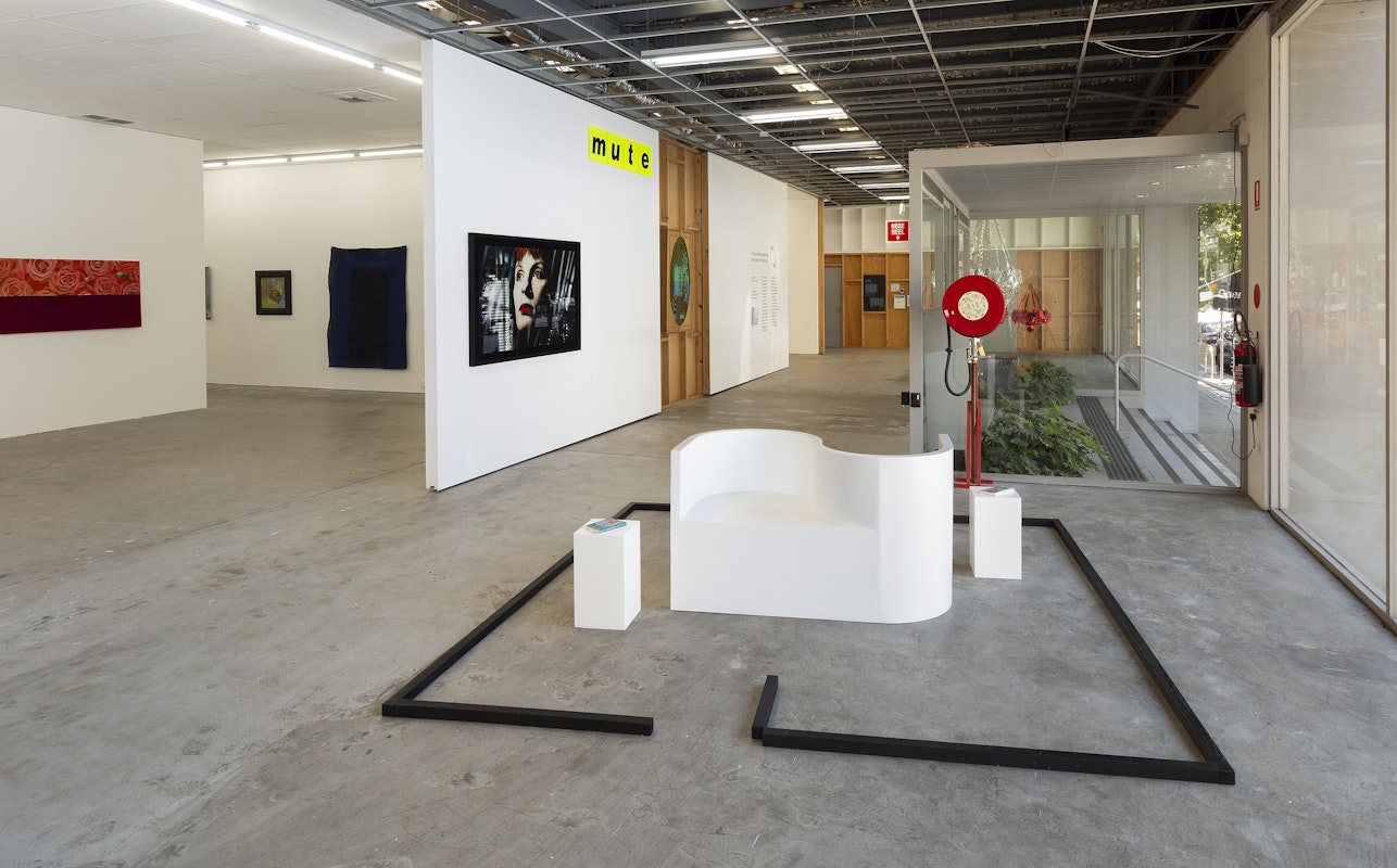 Installation view, A Fictional Retrospective: Gertrude’s First Decade 1985–1995, Gertrude Contemporary, Naarm Melbourne, 2025, image courtesy and © the artists, photograph: Christian Capurro