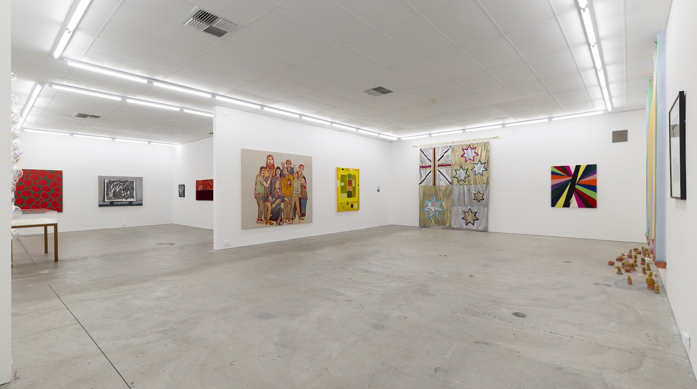Installation view, A Fictional Retrospective: Gertrude’s First Decade 1985–1995, Gertrude Contemporary, Naarm Melbourne, 2025, image courtesy and © the artists, photograph: Christian Capurro