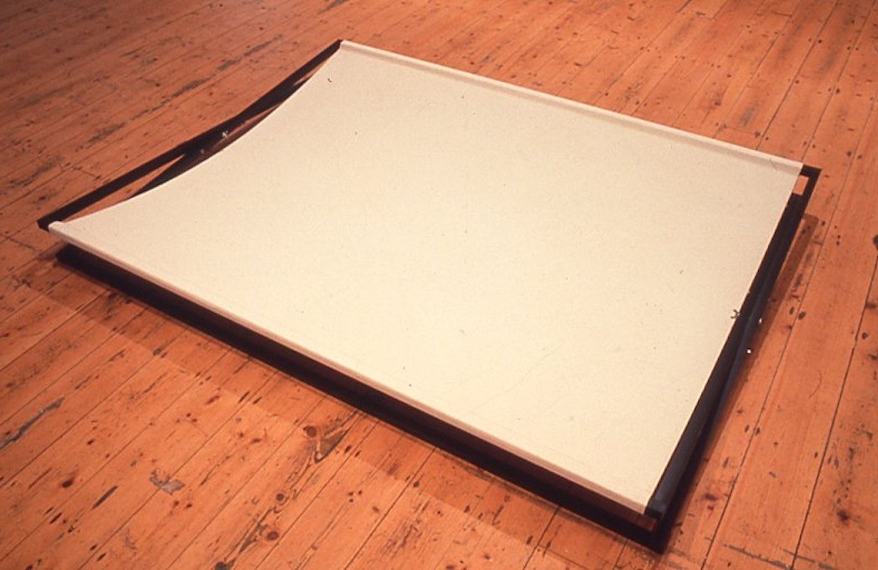 Mathew Jones, silence = death (1990), installation view, 200 Gertrude Street, Naarm Melbourne, 1991, digitised from slide in 2024. Copyright and courtesy of the artist and the Gertrude Archive.