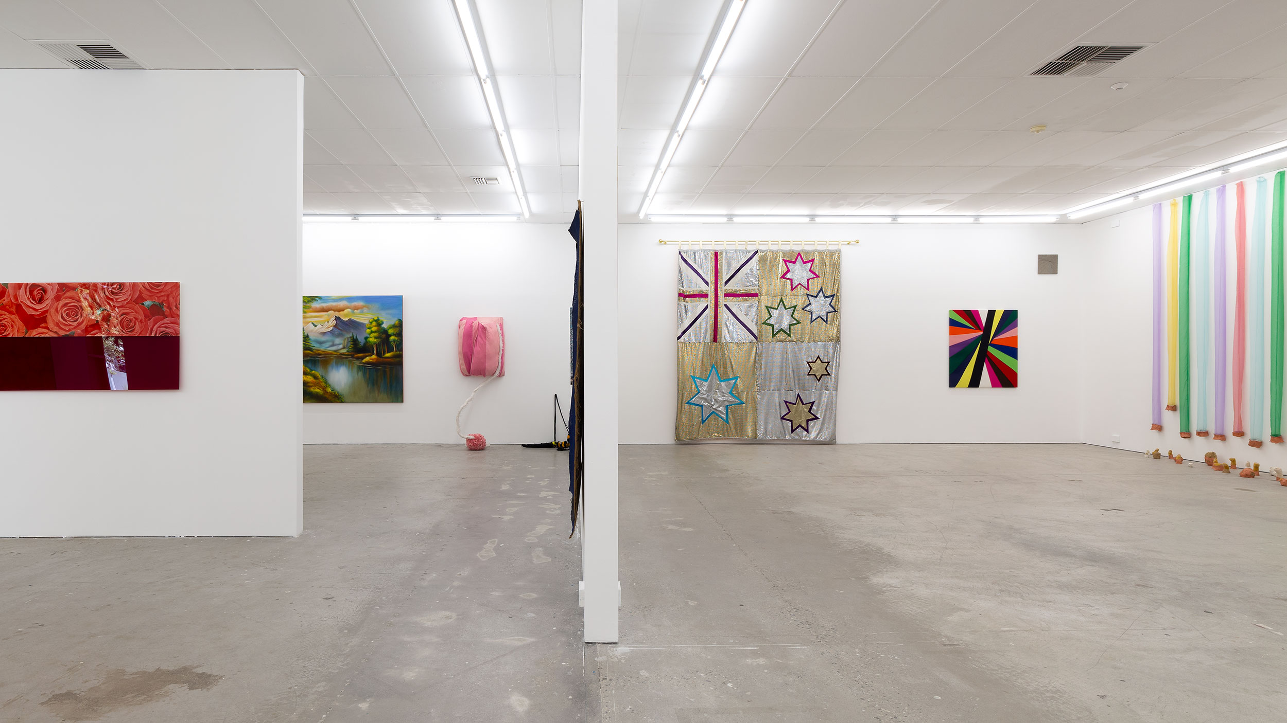 Installation view, A Fictional Retrospective: Gertrude’s First Decade 1985–1995, Gertrude Contemporary, Naarm Melbourne, 2025, image courtesy and © the artists, photograph: Christian Capurro