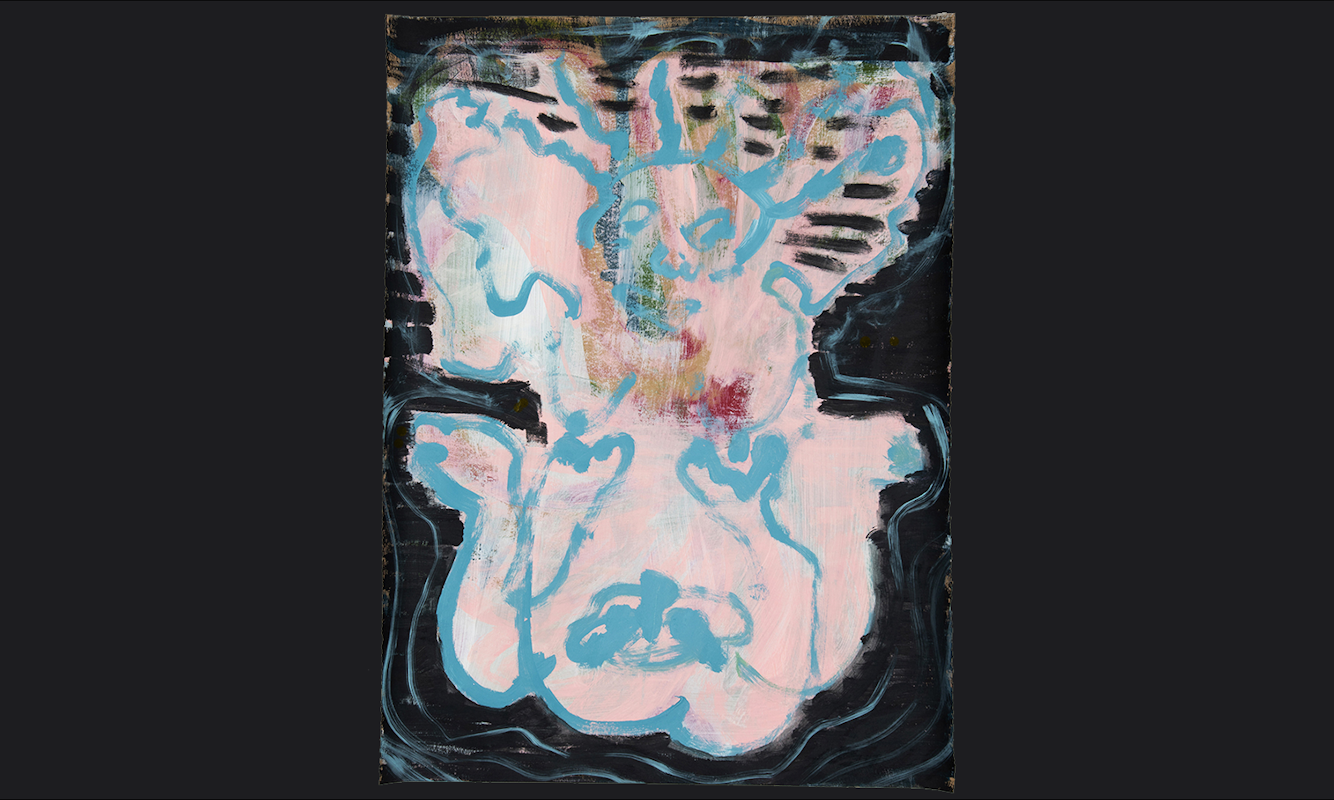 Georgia Morgan, Falling-Flying, 2022, acrylic on paper, image courtesy the artist and Neon Parc, Naarm Melbourne © the artist, photograph: courtesy Bett Gallery