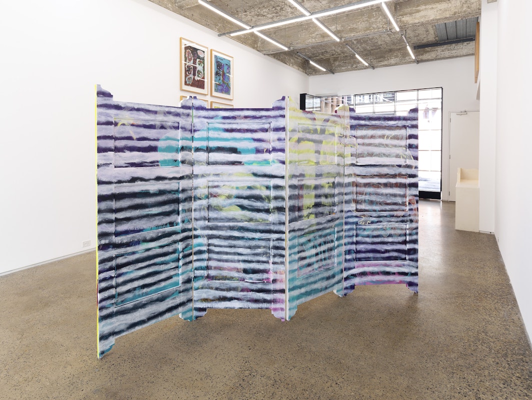 Installation view, Nothing's forever cause everything is, Georgia Morgan, Gertrude Glasshouse, Naarm Melbourne, 2025, image courtesy the artist and Neon Parc, Naarm Melbourne, © the artist, photograph: Christian Capurro