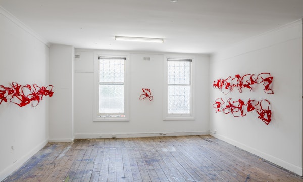 Installation view, Anne-Marie May, Gertrude Edition 2014, 200 Gertrude Street, Fitzroy, Naarm Melbourne. Photo: Christo Crocker.