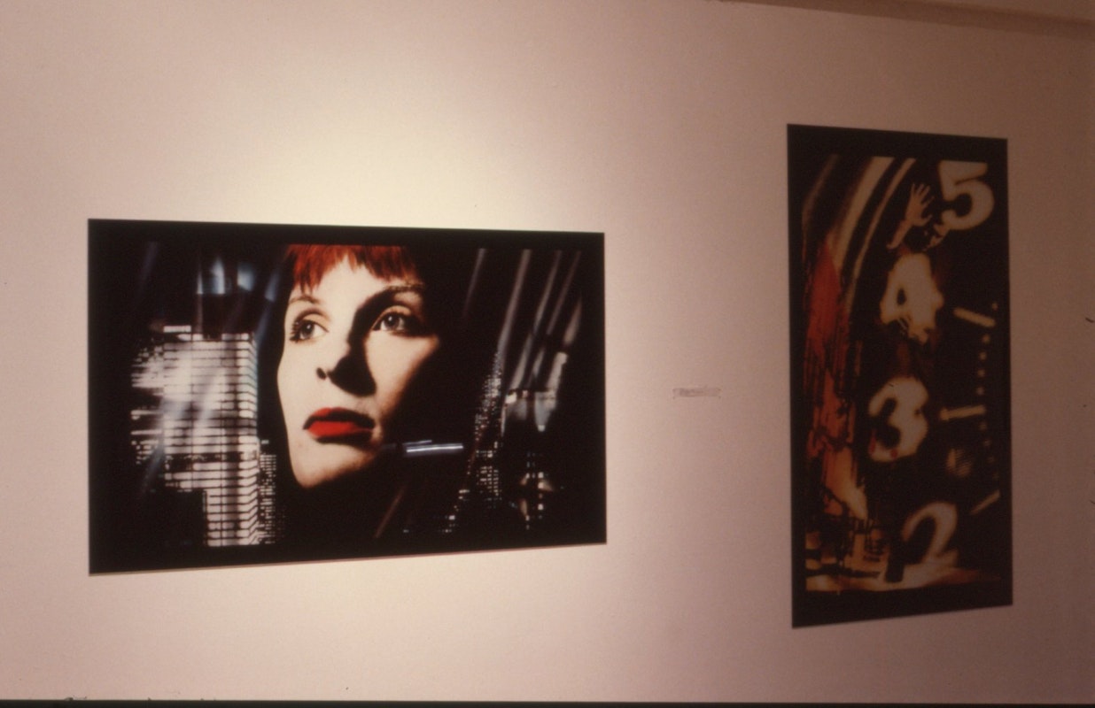 Installation view, Robyn Stacey, Redline 7000, 200 Gertrude Street, Naarm Melbourne, courtesy and © the artist, 1990. Documentation digitised from slide (2024), courtesy of the Gertrude Archive.