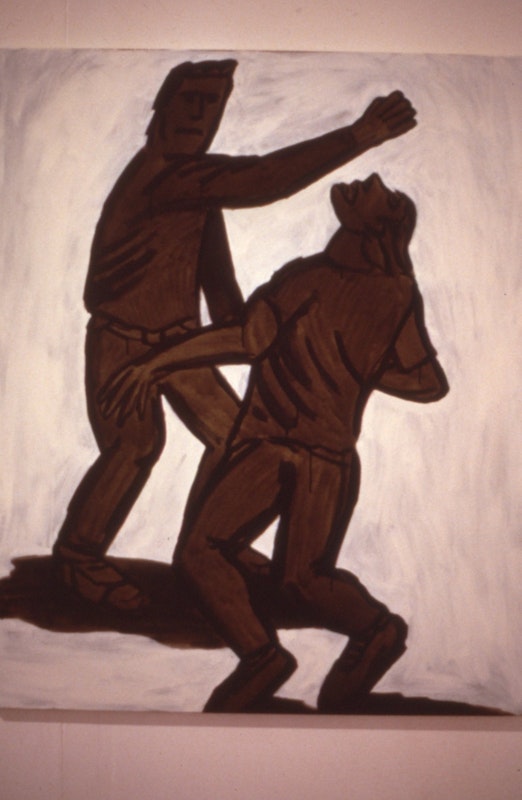 Jon Campbell, Aah!, 1986, oil & enamel on cotton duck, 71x61cm. Photo courtesy of Gertrude Archives.