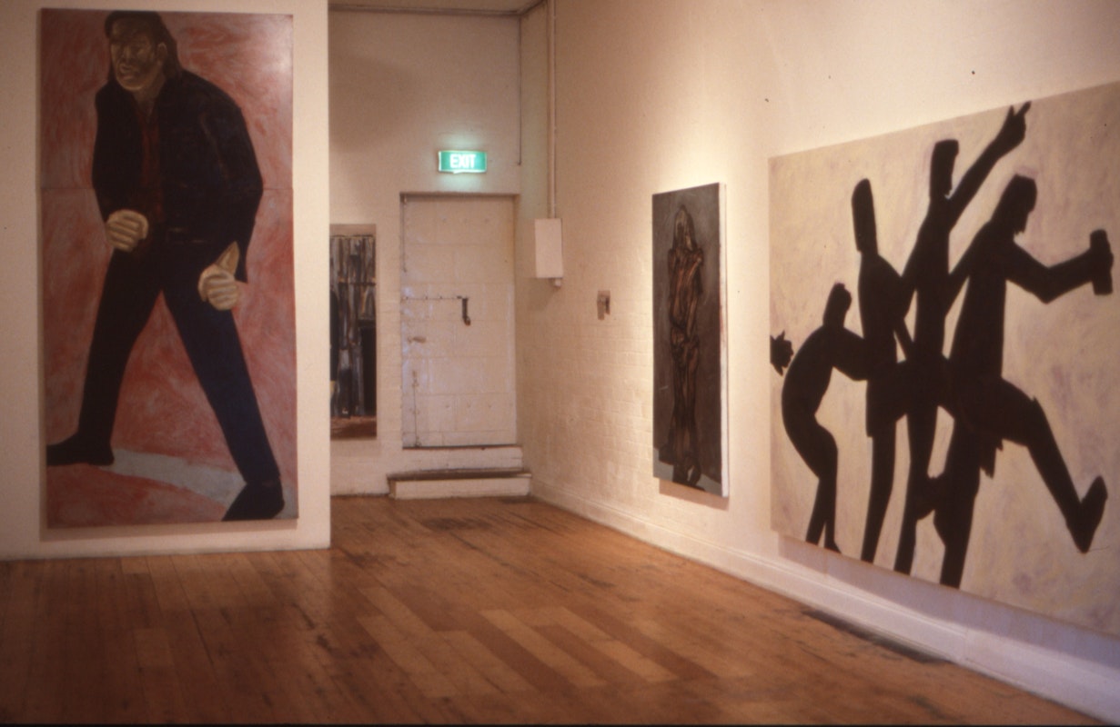 Installation view, Jon Campbell, Suburban Stomp, 1986. Photo: Courtesy of Gertrude Archive.