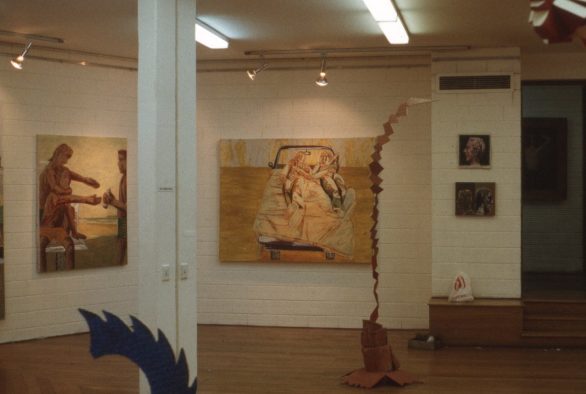 Installation view, Jon Campbell, Suburban Stomp, 1986. Photo: Courtesy of Gertrude Archive.