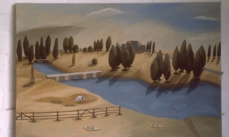 Roisin O'Dwyer, Witenhow Park 1816-17, 1984, oil on linen, 61x91cm. Photo courtesy of Gertrude Archive.