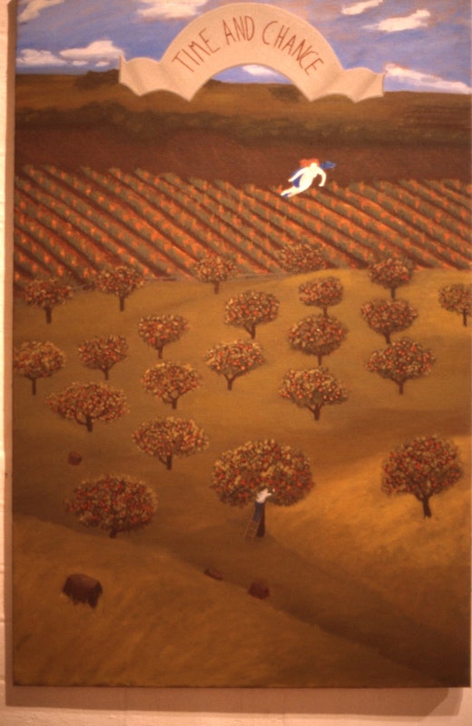 Roisin O'Dwyer, The Four Seasons (Summer), 1985-86, oil on linen, 26x40cm. Photo courtesy of Gertrude Archive.