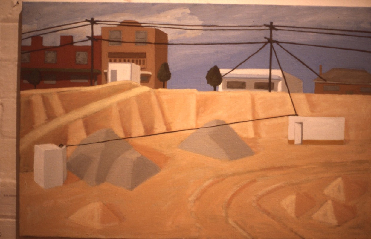 Roisin O'Dwyer, Box Hill Ditch (detail), 1984, oil on linen, 9x10cm. Photo courtesy of Gertrude Archive.