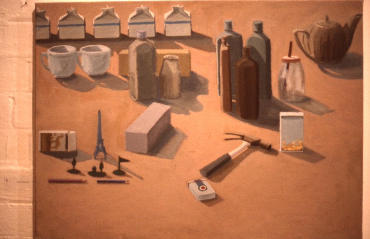 Roisin O'Dwyer, Still Life City, 1983, oil on linen, 22x26cm. Photo courtesy of Gertrude Archive.