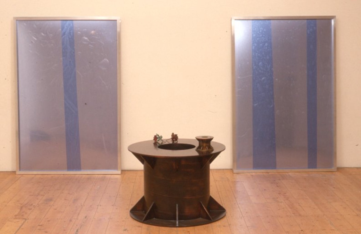 David Burns, Reception, mixed media installation, 1988-1990. Courtesy and copyright the artist. Image courtesy Gertrude Archive