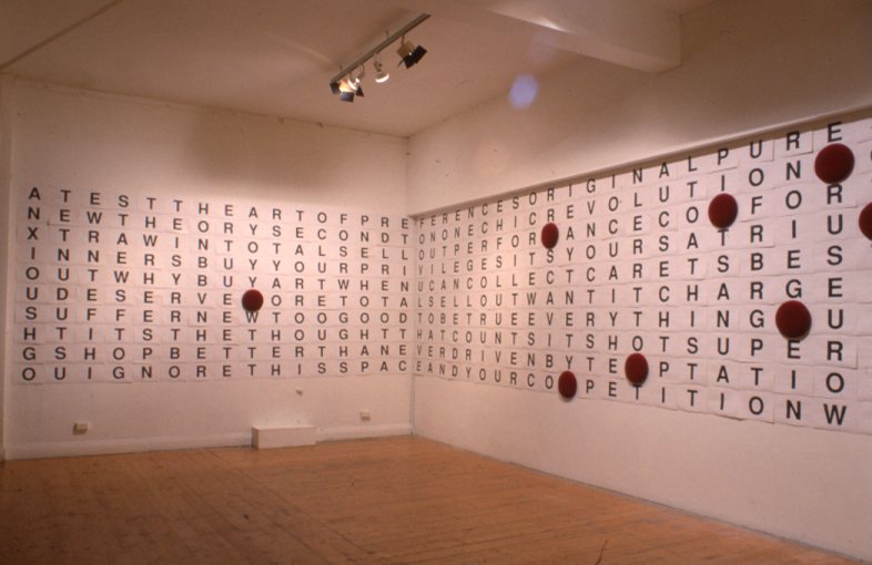 Installation View, Shiralee Saul and Sally Mannall, Fortuna, 1990, 200 Gertrude Street, Fitzroy, Naarm Melbourne. Copyright and courtesy the artist