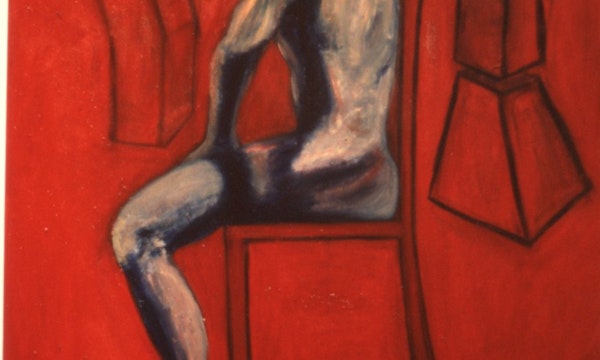 Peter Walsh, Thinker, 1986, oil on canvas, 137x106cm. Photo courtesy of Gertrude Archives.