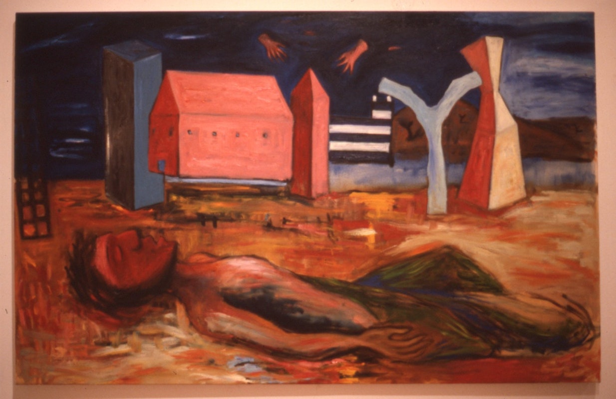 Peter Walsh, Dream, 1986, oil on canvas, 107x167cm. Photo Courtesy of Gertrude Archives.