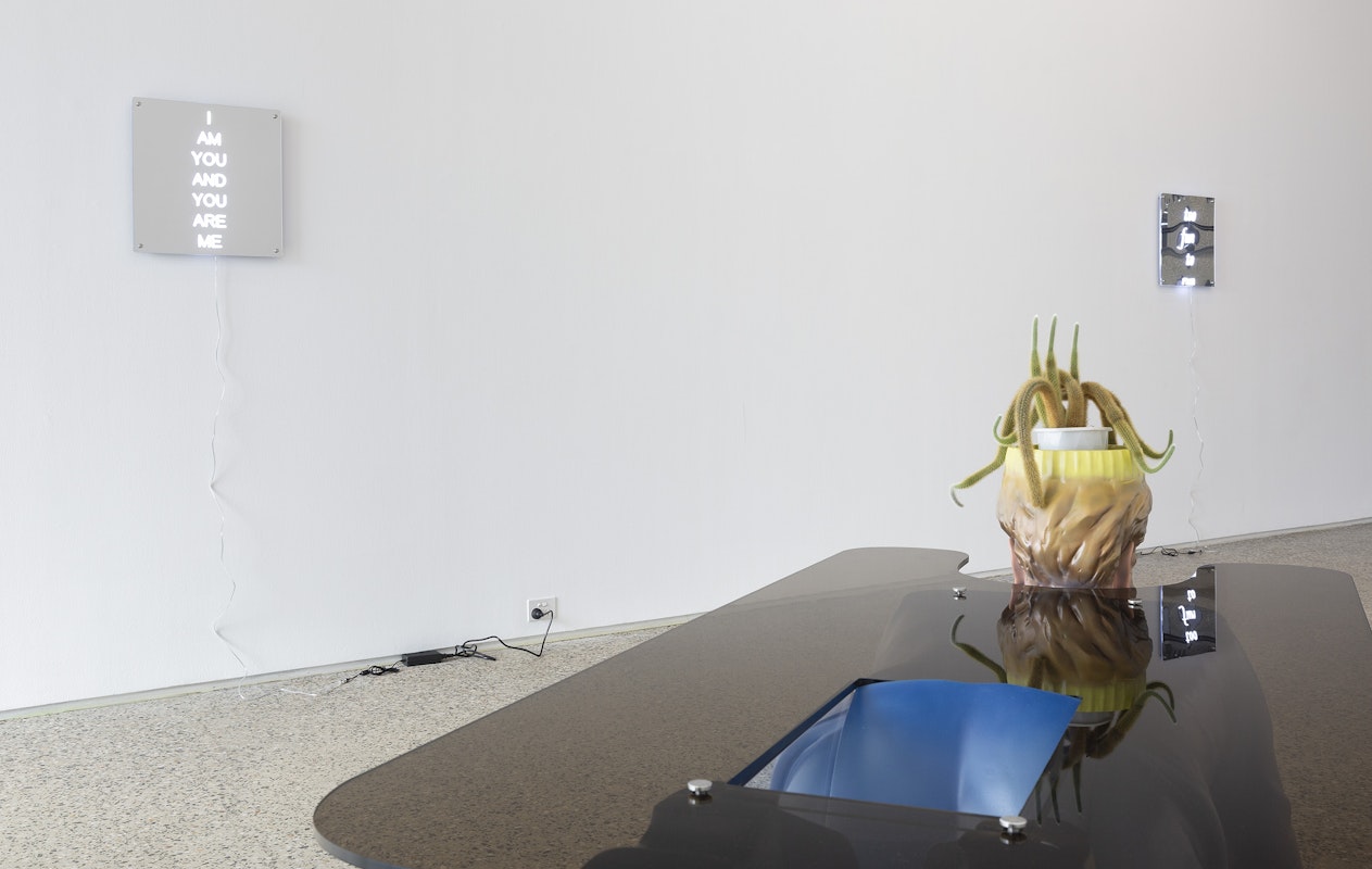 Chunxiao Qu, I am a Contemporary English Language Mother (2025), installation view,  Gertrude Glasshouse, Naarm Melbourne, 2025, courtesy of the artist and FUTURES, Naarm Melbourne © the artist. Photography: Christian Capurro.