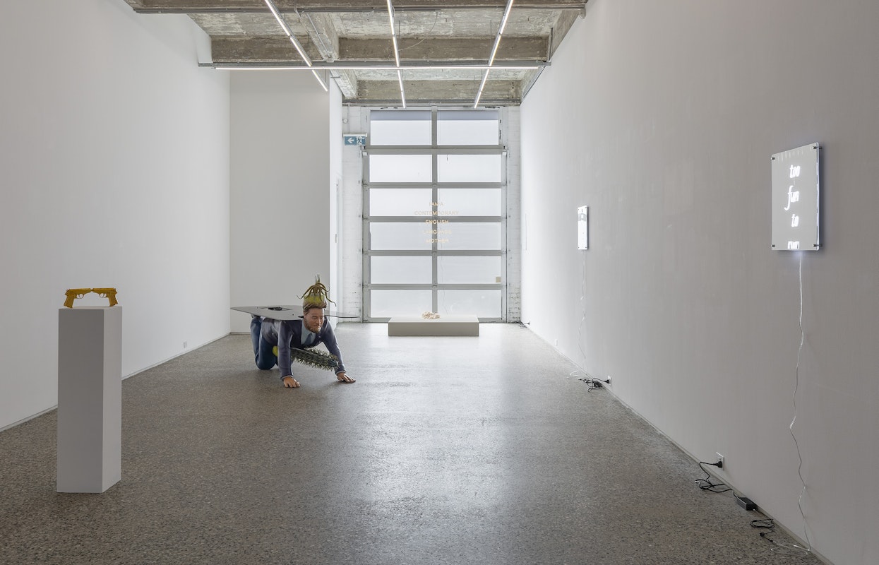 Chunxiao Qu, I am a Contemporary English Language Mother (2025), installation view,  Gertrude Glasshouse, Naarm Melbourne, 2025, courtesy of the artist and FUTURES, Naarm Melbourne © the artist. Photography: Christian Capurro.