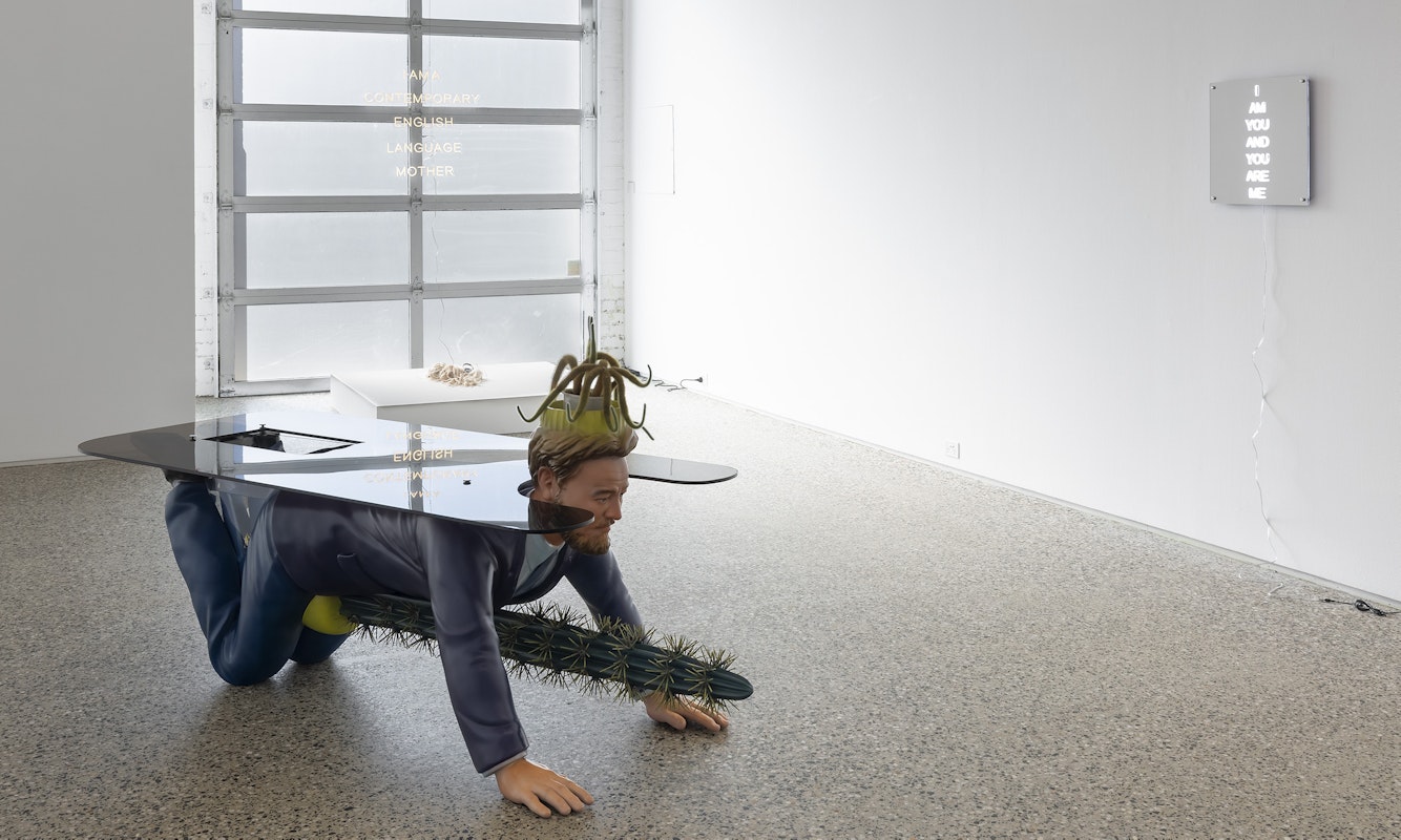 Chunxiao Qu, I am a Contemporary English Language Mother (2025), installation view, Gertrude Glasshouse, Naarm Melbourne, 2025, courtesy of the artist and FUTURES, Naarm Melbourne © the artist. Photography: Christian Capurro.