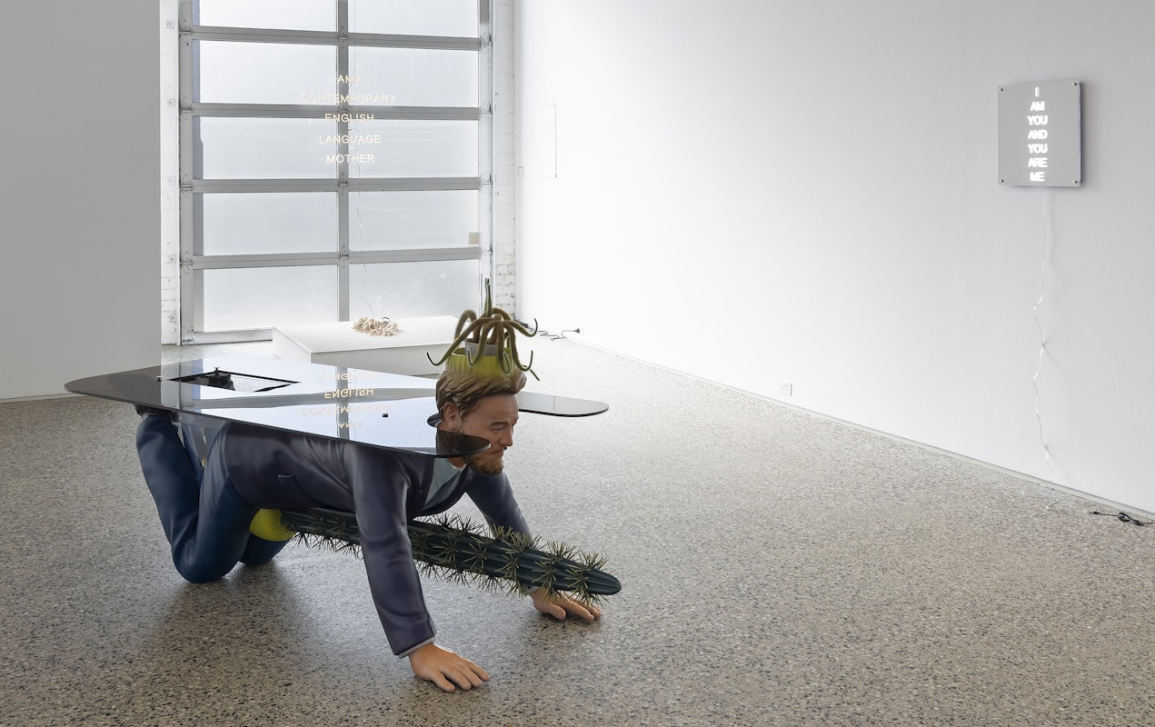 Chunxiao Qu, I am a Contemporary English Language Mother (2025), installation view,  Gertrude Glasshouse, Naarm Melbourne, 2025, courtesy of the artist and FUTURES, Naarm Melbourne © the artist. Photography: Christian Capurro.