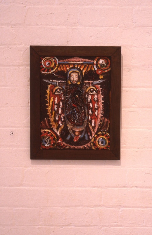 Merrin Eirth, Human Face 1, 1985-86, mixed media, 32x40cm. Photo Courtesy of Gertrude Archive.