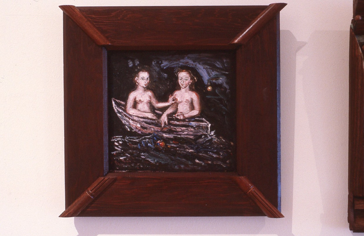 Merrin Eirth, Two Sisters 2, 1985-86, oil on linen, 24.5x26cm. Photo Courtesy of Gertrude Archive.