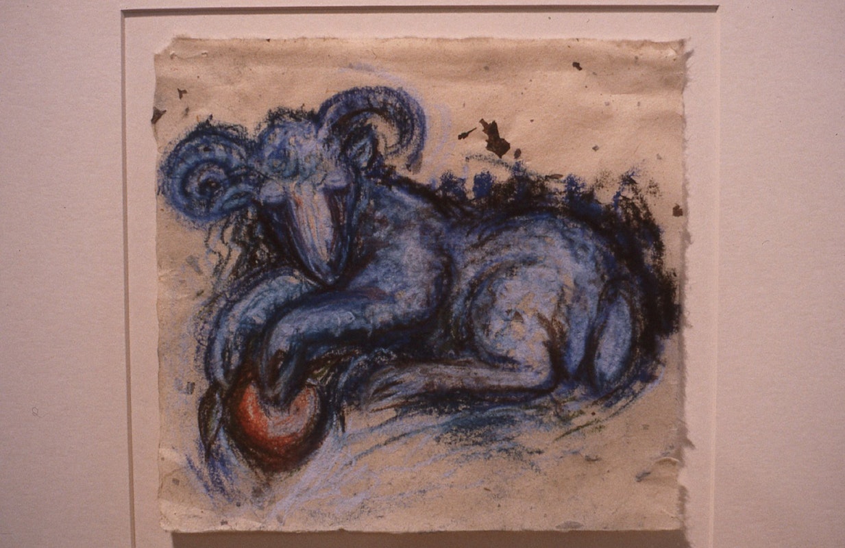 Merrin Eirth, Sweetly Stealing, 1985-86, dry pastel, 21x29.5cm. Photo Courtesy of Gertrude Archive.