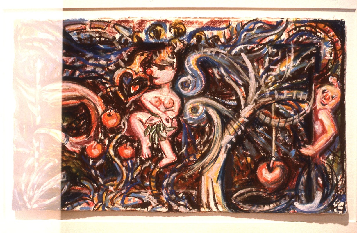 Merrin Eirth, Birds of Paradise, 1985-86, dry pastel, 21x29.5cm. Photo Courtesy of Gertrude Archive.