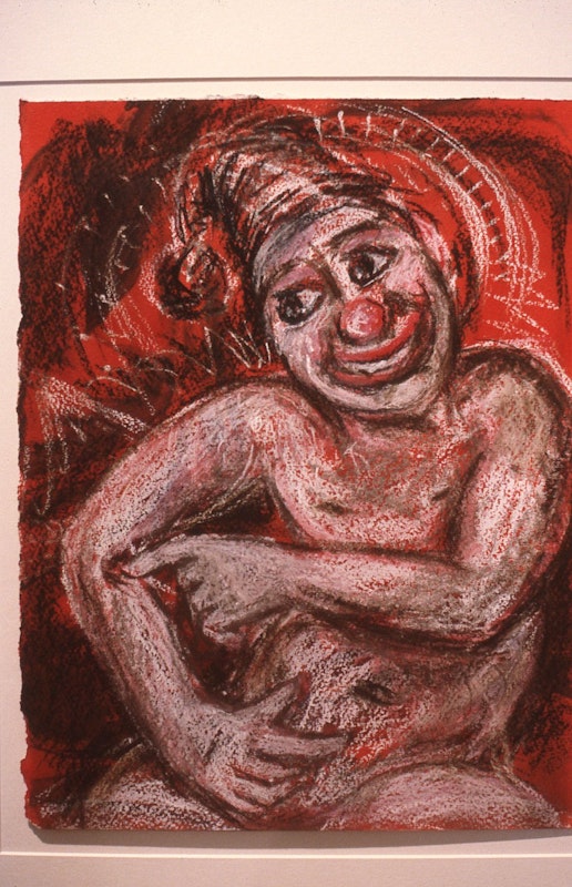 Merrin Eirth, Proof in the Flesh, 1985-86, dry pastel, 53x37.5cm. Photo Courtesy of Gertrude Archive.