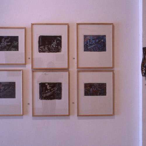 Installation view, Merrin Eirth, Paradise in Paradox, 200 Gertrude Street, Naarm Melbourne, 1986. Image courtesy of Gertrude Archive.