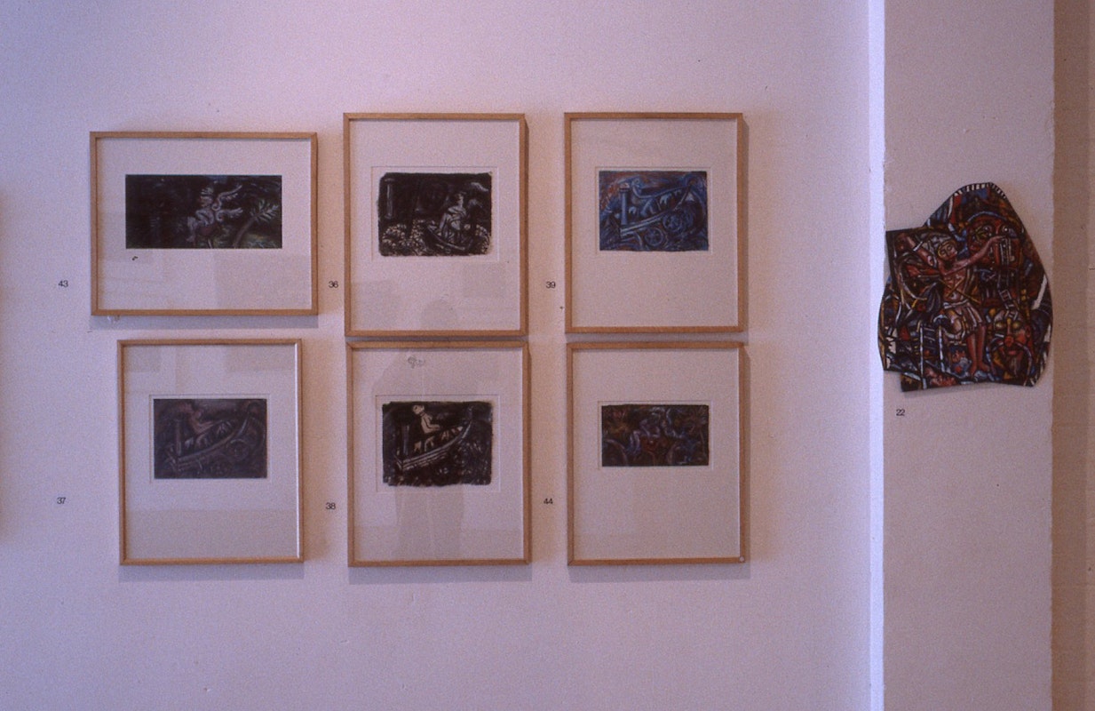 Installation view, Merrin Eirth, Paradise in Paradox, 200 Gertrude Street, Naarm Melbourne, 1986. Image courtesy of Gertrude Archive.