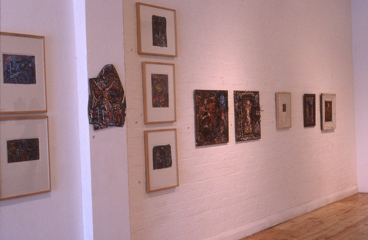 Installation view, Merrin Eirth, Paradise in Paradox, 200 Gertrude Street, Naarm Melbourne, 1986. Image courtesy of Gertrude Archive.