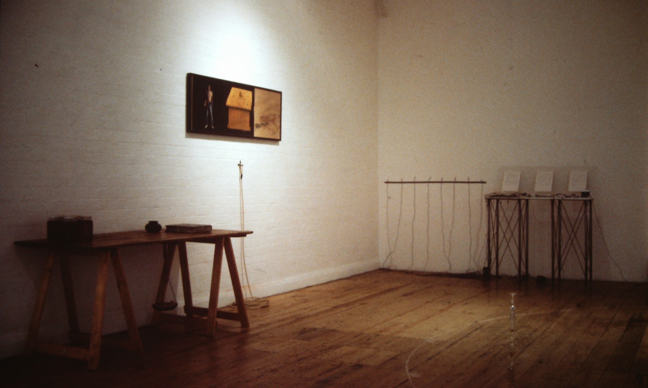 Installation View, Goji Hamada, Allegory, Symbol, and Performance, 1990, 200 Gertrude Street, Fitzroy, Naarm Melbourne