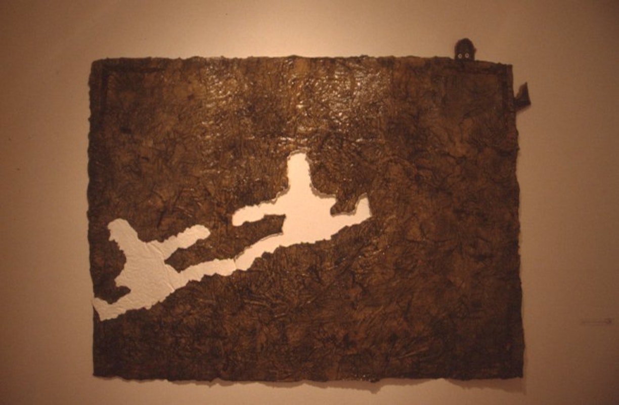 Michele Luke, Runaway, 1990, Constructed tissue paper and synthetic polymer paint/glue, 175 x 240cm. Copyright and courtesy the artist