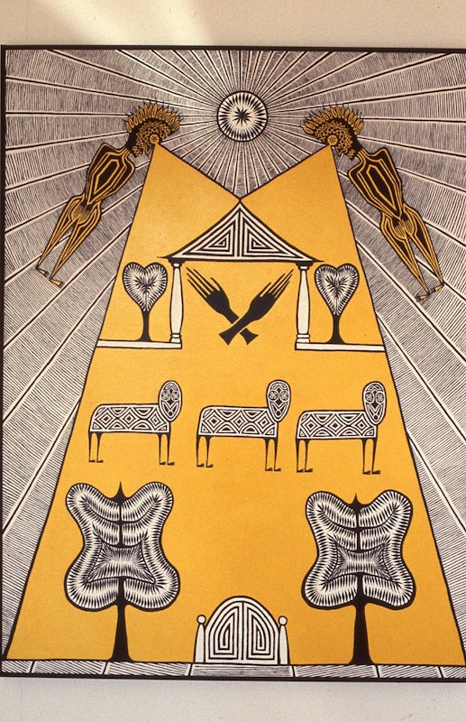 Philip Faulks, Please Don't Leave, 1985-86, acrylic on canvas, 120x160cm. Photo Courtesy of Gertrude Archive.