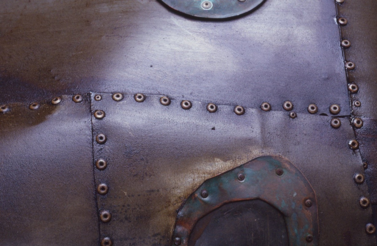 Anton Hassell, Submarine (detail), 1986, metal, 220x182x66cm. Photo courtesy of Gertrude Archive.