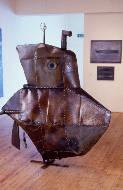 Anton Hassell, Submarine, 1986, metal, 220x182x66cm. Photo courtesy of Gertrude Archive.