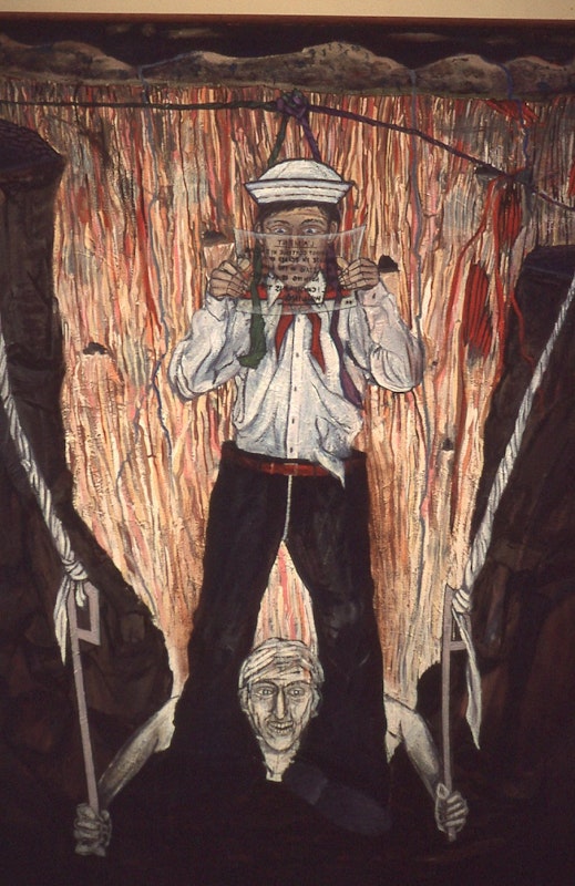 Gregory Pryor, Transparent Paper, 1985, oil on canvas, 46x40.5cm. Image provided courtesy of Gertrude Archive.