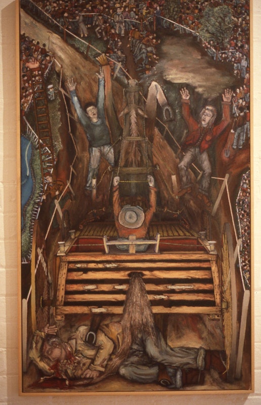 Gregory Pryor, Marmeledov, 1985, oil on canvas, 122x70.5cm. Image provided courtesy of Gertrude Archive.