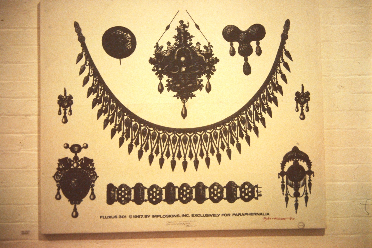 Detail, Bob Watts, Jewellery, Fluxus, 1991, 200 Gertrude Street, Fitzroy, Naarm Melbourne. Copyright and Courtesy the artist