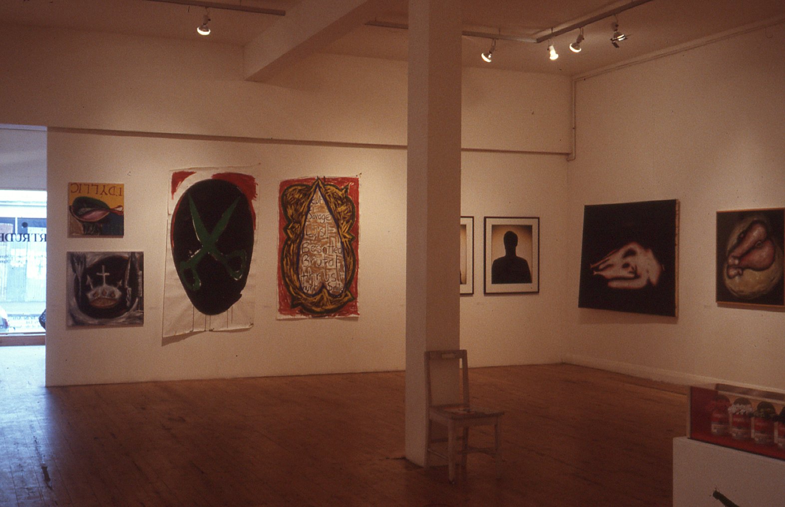 Installation view of Bone, curated by Susan Rankine, 1988. Photo Courtesy of Gertrude Archive.