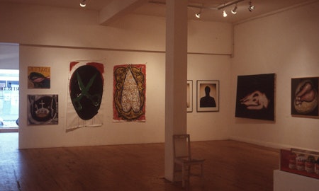 Installation view of Bone, curated by Susan Rankine, 1988. Photo Courtesy of Gertrude Archive.