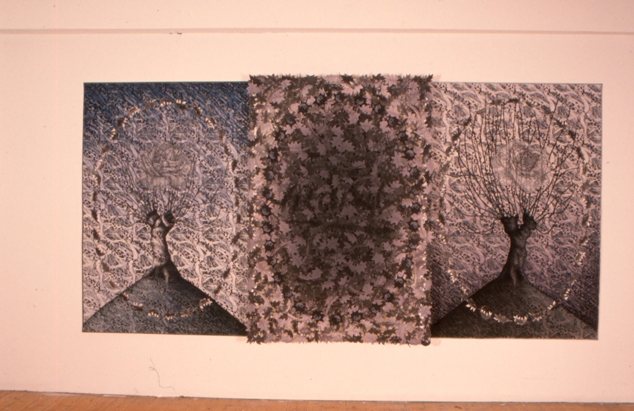 Installation view of Neil Emmerson's Recent Works, 1989. Images courtesy of Gertrude Archive.