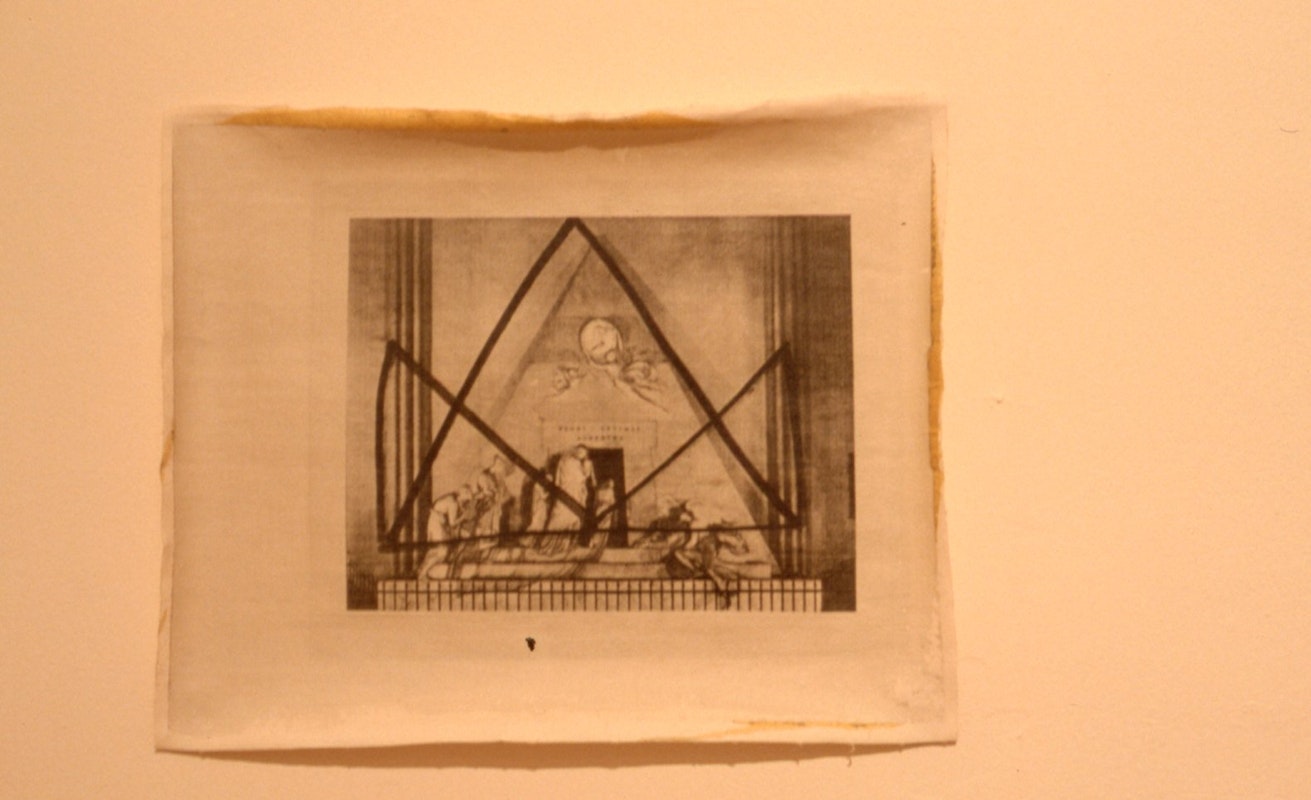 Diena Georgetti, From Life to Death. From Death to Life, 1989, photographic image on canvas, 21x29.2cm. Image courtesy of Gertrude Archive.