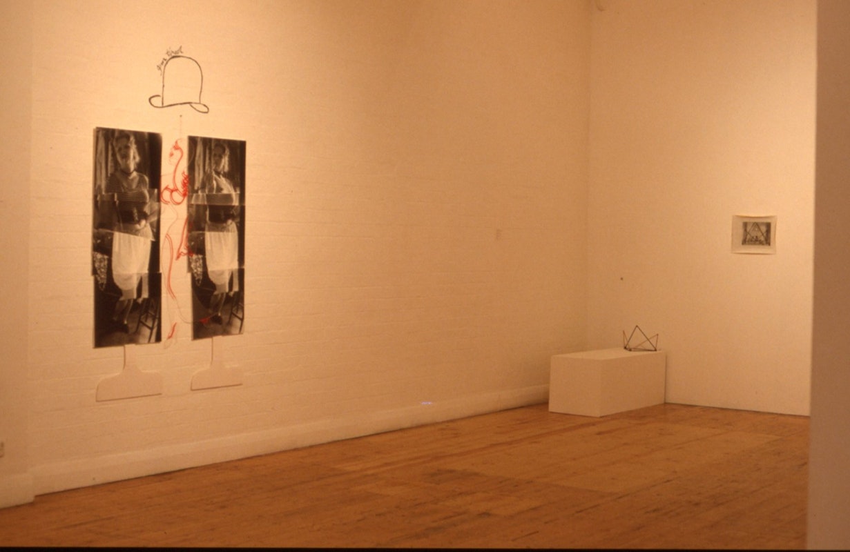 Installation view, Belinda Gunn & Diena George, Salle de Reconnaissance, 1989. Image Courtesy of Gertrude Archive.