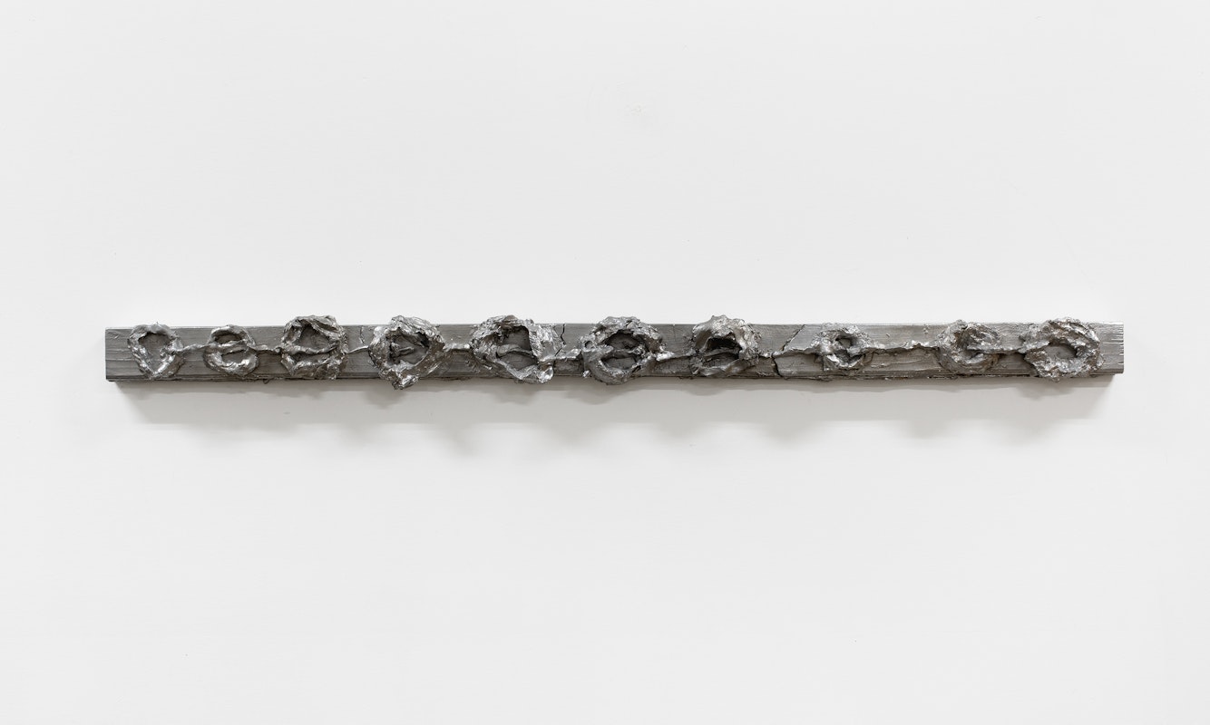 Tara Denny, skyline_ stays, 2025, aluminium, casted at malwood foundry, courtesy and © the artist, photo: Guy Grabowsky.