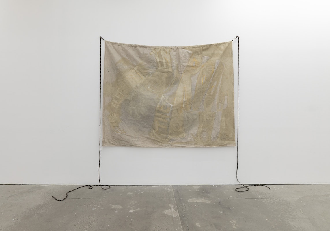 Lucreccia Quintanilla, The Elephant in the Room 2025, installation view, Bureaucracy of Feelings, Gertrude Contemporary, Naarm Melbourne, 2025, acrylic on canvas, image courtesy and © the artist, photograph: Christian Capurro