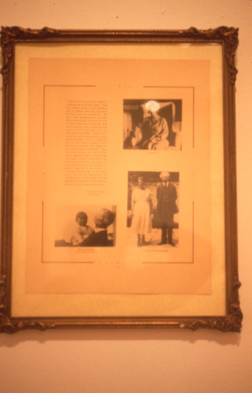 Fiona Macdonald, Pages 60 and 61 from Lady Marguerite's Album (detail, page 60), 1989, framed, 450x340cm. Image courtesy of Gertrude Archive.